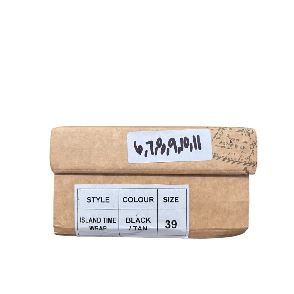 NIB! Free People Island Time Wrap Espadrilles Black/Tan - Size EU 39 / US 8.5 - Picture 8 of 12